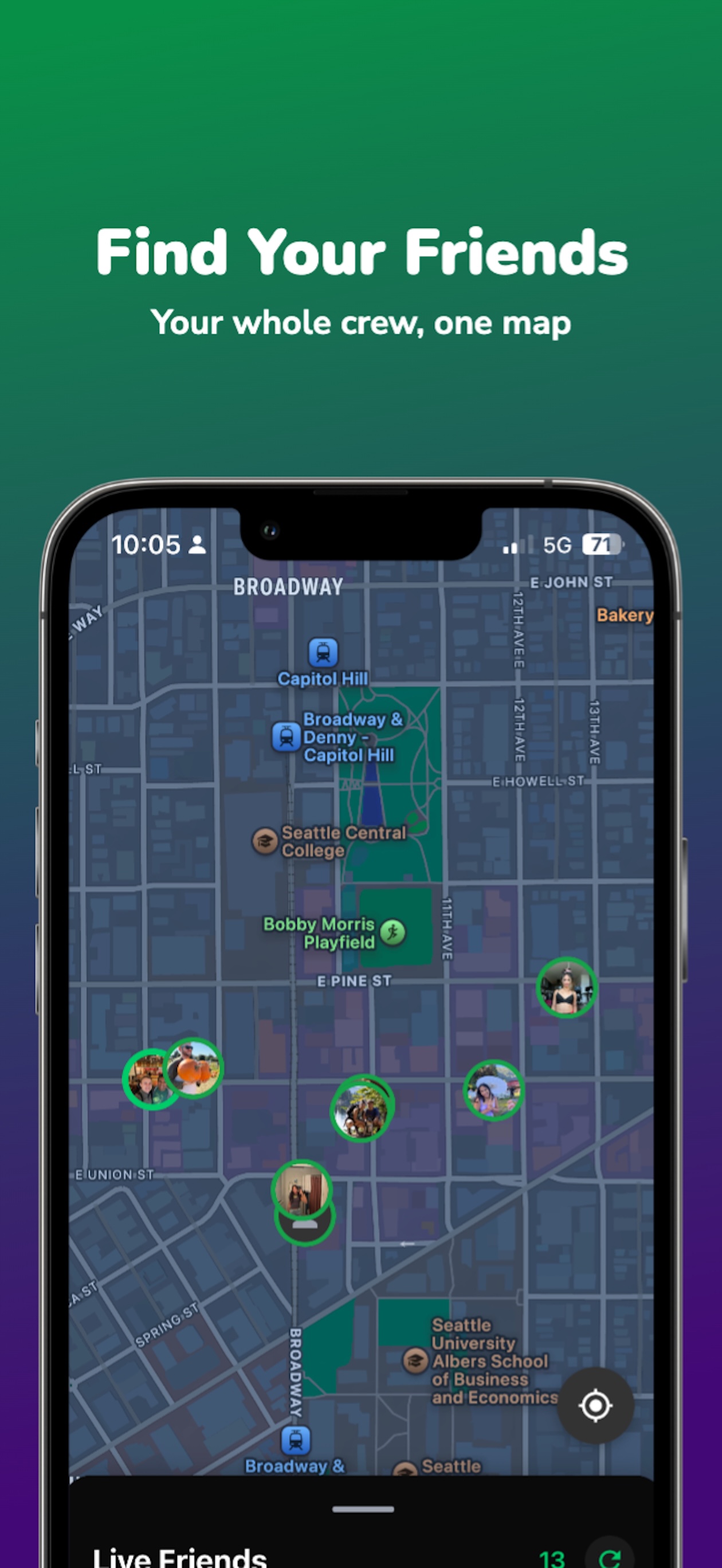 Live Map - See where your friends are